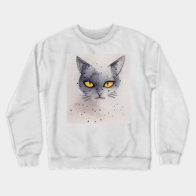 A simple Cat Crewneck Sweatshirt by fistikci